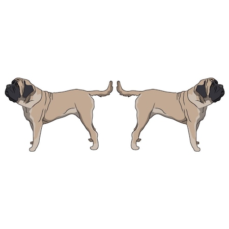 Signmission Mastiff Dog Decal, Dog Lover Decor Vinyl Sticker D-24-Mastiff